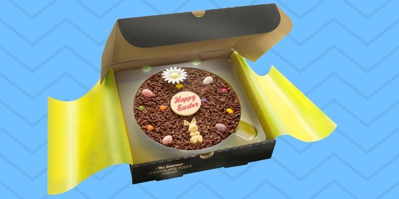 A pizza of the Easter action: Easter chocolate that's designed to stand out!